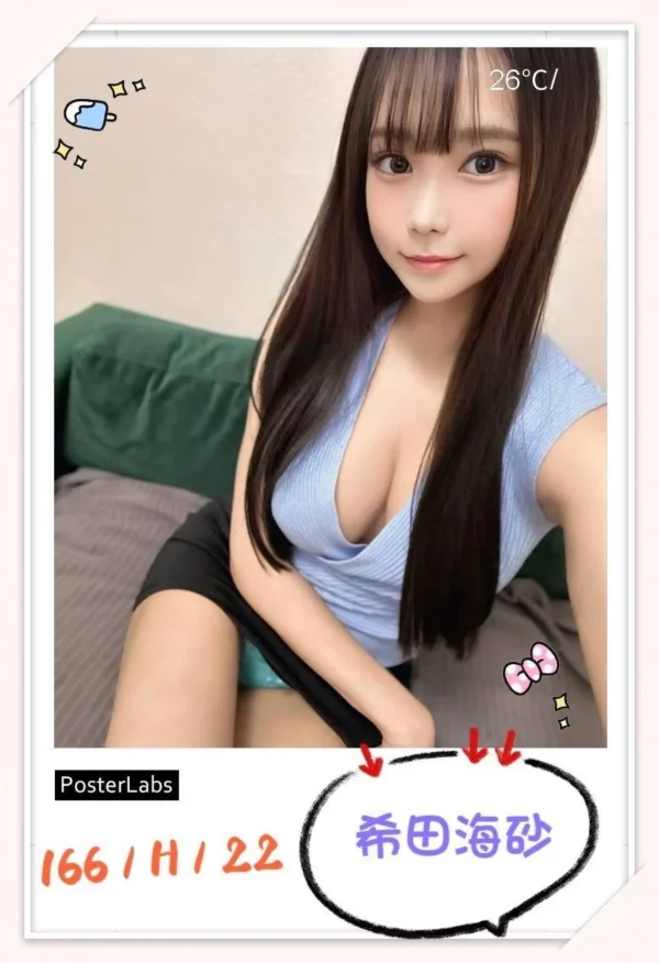 雙北外送茶希田海砂介紹，H奶美少女高互動服務內容