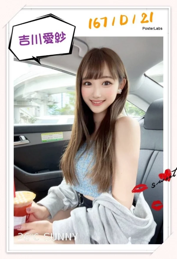雙北外送茶吉川愛莎推薦，G奶女神級全能服務，無套內射＋毒龍＋攝影全配